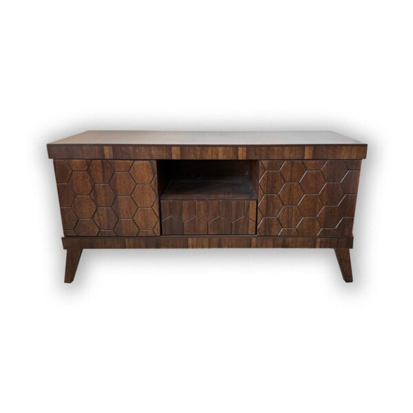 Hexagonal Wooden TV Table - Image 2