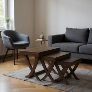 Curved Leg Nesting Table Set