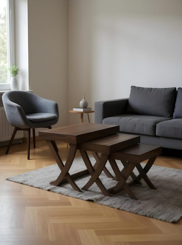 Curved Leg Nesting Table Set
