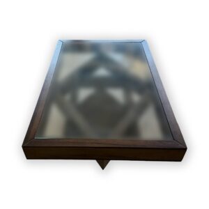 Rectangular Glass-Top Coffee Table