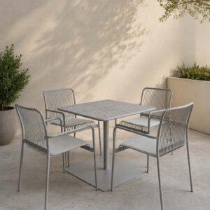 Table & Chair Dining Set in Grey